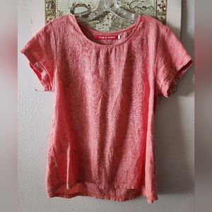 Coral chambray blouse no. 10